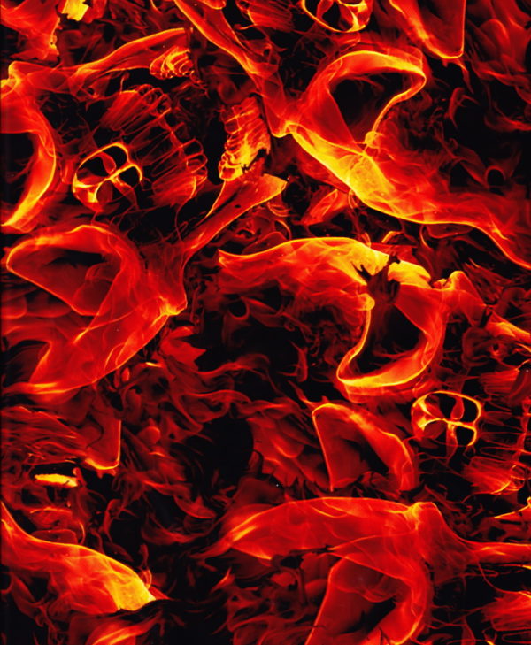 Flaming Skull (100cm)