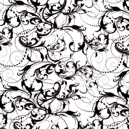 Black & Clear Swirl (100cm)
