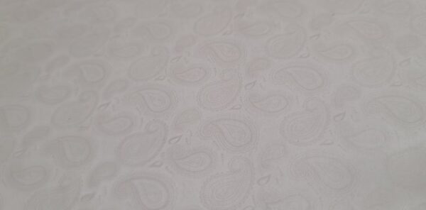 Silver & Clear Paisley (100cm)
